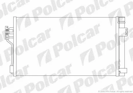 Радіатори кондиціонера | Merc.Vito/Viano (639), 03- Polcar 5040K8C1S
