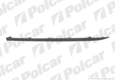 Спойлер бампера переднього ML-KLASSE(W163), 98- Polcar 5044251