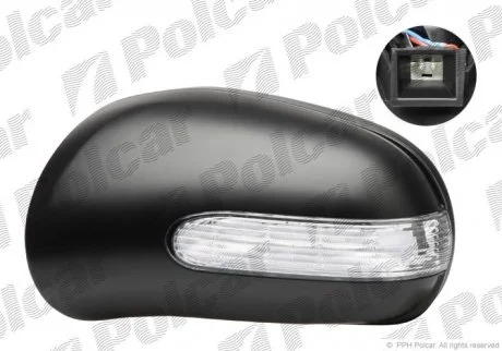 Корпус дзеркала зовнішнього правий | ML-KLASSE(W163), 01- Polcar 504455PM