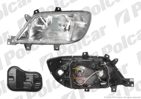 Фара основна | MERC. SPRINTER, 00- Polcar 5063090E