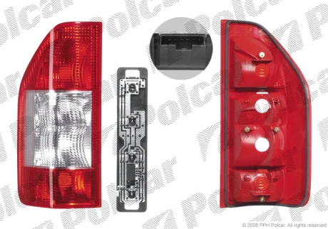 Ліхтар задній | MERC. SPRINTER, 03- Polcar 506487U