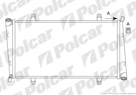 Радіатор охолодження Polcar 5210084