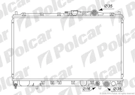 Радіатори охолодження | SPACE WAGON (N3_W, N Polcar 5230081K (фото 1)