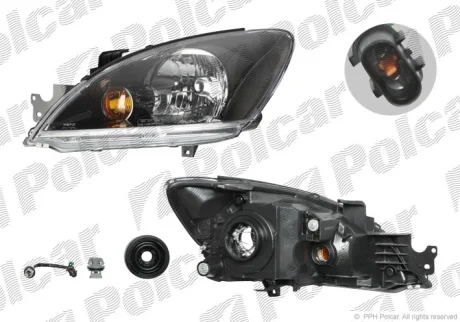 Фара основна | MITSUB. LANCER, 03- Polcar 5233090E