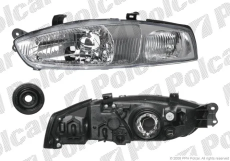 Фара основна | MITSUBISHI COLT, 96- Polcar 5240092E