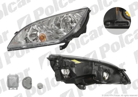 Фара основна | COLT 08.04-10.08 Polcar 5241101E
