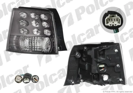 Ліхтар задній | OUTLANDER, 03.07- Polcar 526687E
