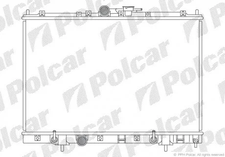 Радіатор двигуна Polcar 5269082