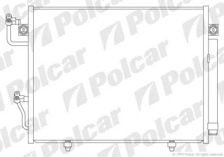 Радіатор кондиціонера Polcar 5274K81K (фото 1)