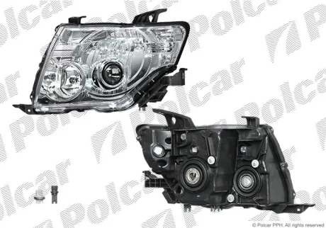 Фара основна | PAJERO, 09.06- Polcar 528709E