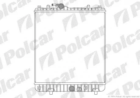 Фото 1 - радіатор двигуна Polcar 5503083 Радіатор двигуна Polcar 5503083 (фото 1)