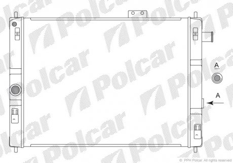 Радіатор охолодження Polcar 5504084 (фото 1)