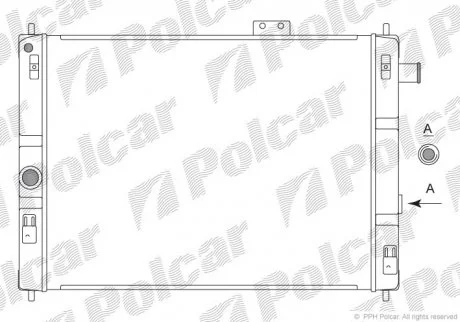 Радіатор охолодження Polcar 5504084