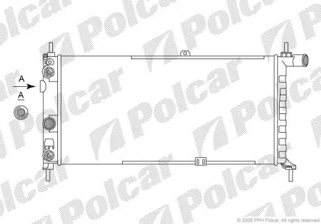 Радіатор охолодження Polcar 5505088
