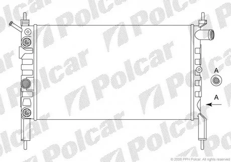 Радіатор охолодження Polcar 550708