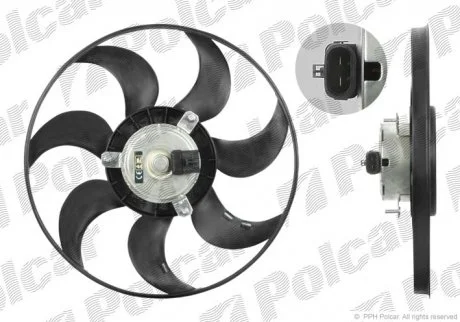 Вентилятор без кожуха OPEL ASTRAF/VECTRA A Polcar 550723U2