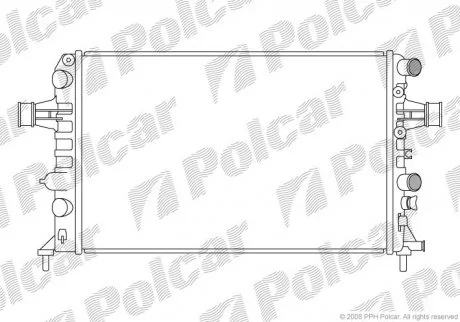 Радіатор охолодження Polcar 5508080
