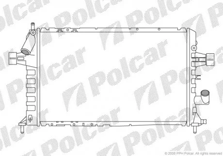 Радіатор охолодження Polcar 5508085