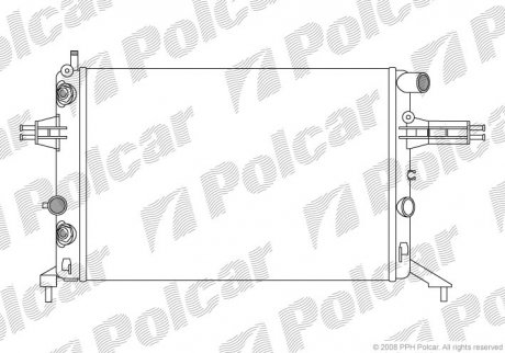 Радіатор охолодження Polcar 550808A7 (фото 1)