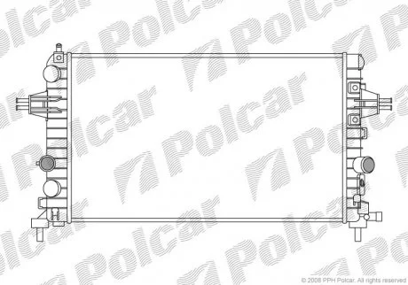 Радіатор охолодження Polcar 5509082