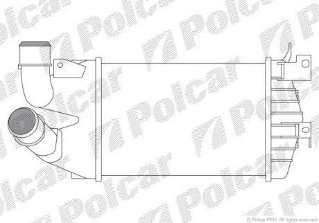 Радіатор повітря (інтеркулер) Polcar 5509J8-3