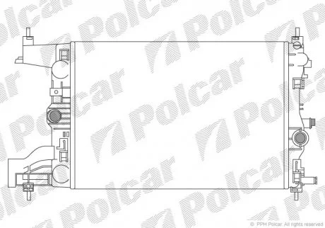 Радіатор охолодження Polcar 5511081