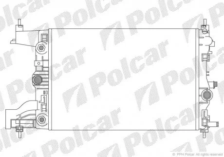 Радіатор охолодження Polcar 5511085