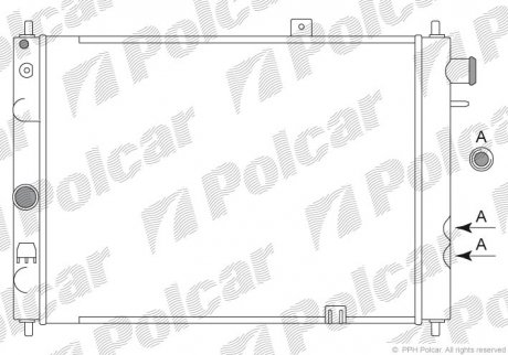 Радіатор охолодження Polcar 551308A2 (фото 1)
