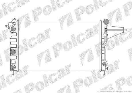 Радіатор охолодження Polcar 5514081