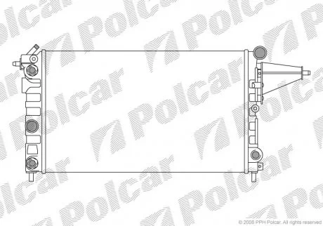 Радіатор охолодження Polcar 5514081