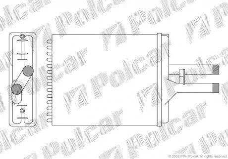 Радіатори обігріву | VECTRA B (J96), 09.9 Polcar 5516N81