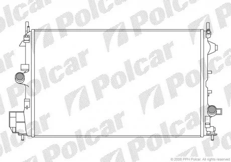 Радіатор охолодження Polcar 5518085