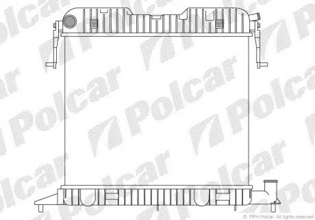 Радіатор двигуна Polcar 5525083