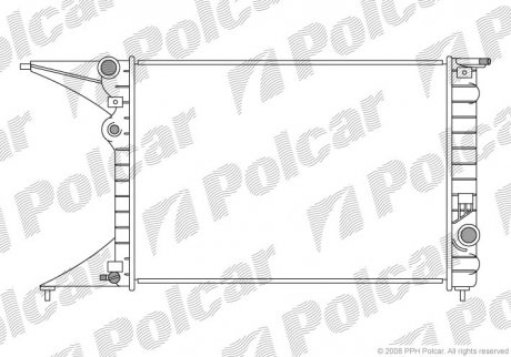 Радіатор охолодження Polcar 5527080 (фото 1)