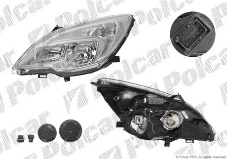 Фара основна | MERIVA, 06.10- Polcar 554610T
