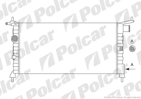 Радіатор охолодження Polcar 5555081