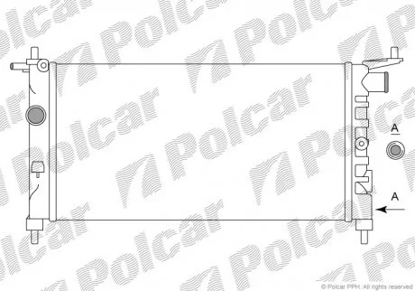 Радіатор охолодження Polcar 555508B1