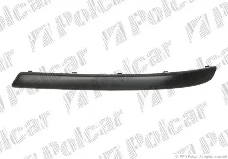 Молдинг бампера лівий | OPEL CORSA, 04- Polcar 5557077