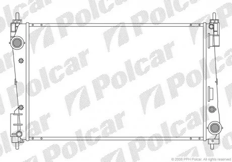 Радіатор охолодження Polcar 5558081 (фото 1)