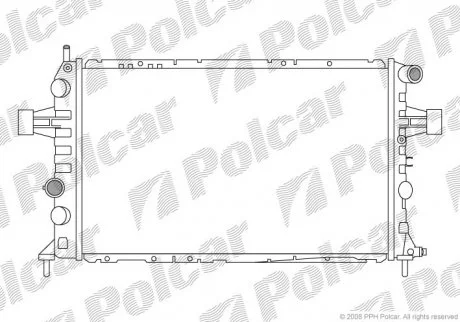 Радіатор охолодження Polcar 5560082