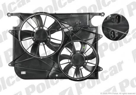 Вентилятор радіатора Polcar 556523W2