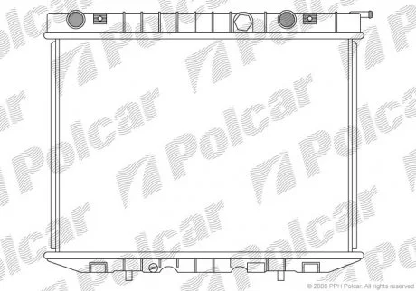 Радіатор охолодження Polcar 5580085