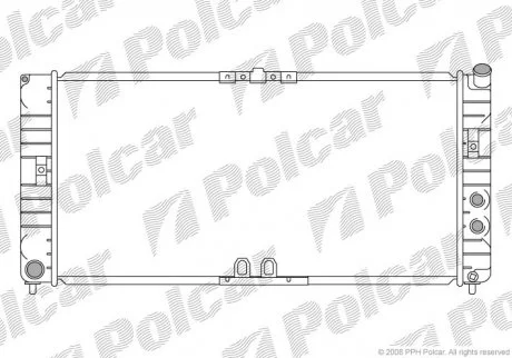 Радіатор охолодження Polcar 5581081