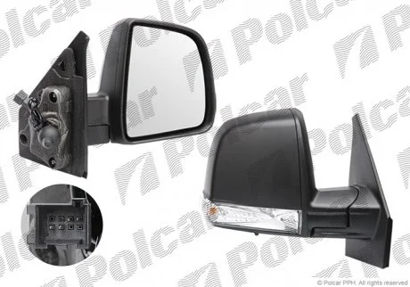 Дзеркало зовнішнє Polcar 55U1521M