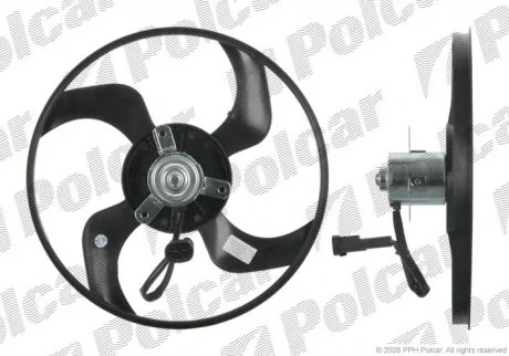 Вентилятор без кожуха PEUGEOT 307, 01- Polcar 571023U1
