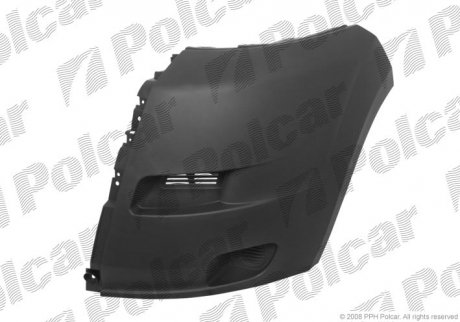 Клик бампера передній лівий Boxer/Ducato/Jumper 06-14 (темно-сірий) Polcar 577017-J
