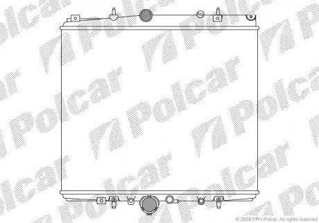 Радіатор охолодження Polcar 578708A2 (фото 1)