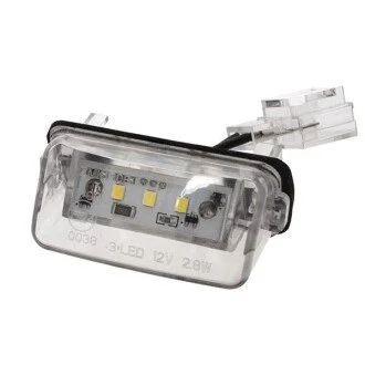 Ліхтар підсвітки номерного знака Citroen Berlingo, C3 Picasso, C4 Picasso I, Xsara Picasso Peugeot 206, 207, 306, 307, 406, 407 06.94- Polcar 57909580E