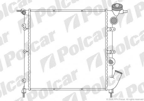 Радіатор охолодження Polcar 6006081