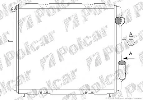 Радіатор охолодження Polcar 6006085